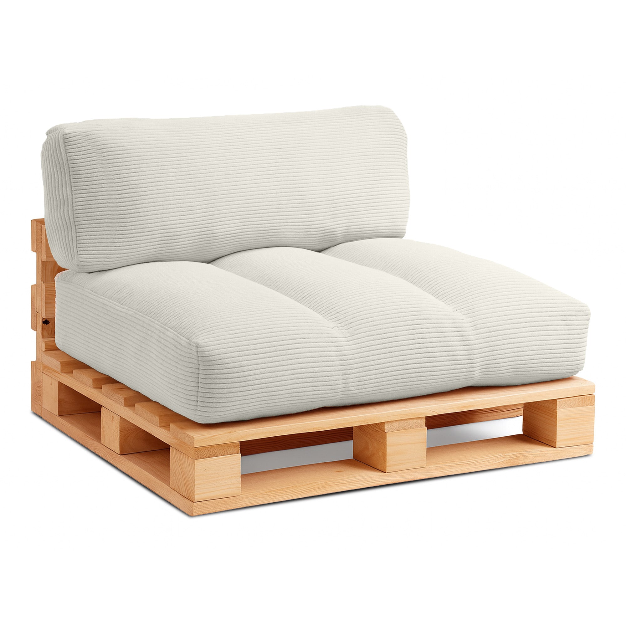 Palečių pagalvių komplektas – kreminės spalvos veliūras (velvetas)