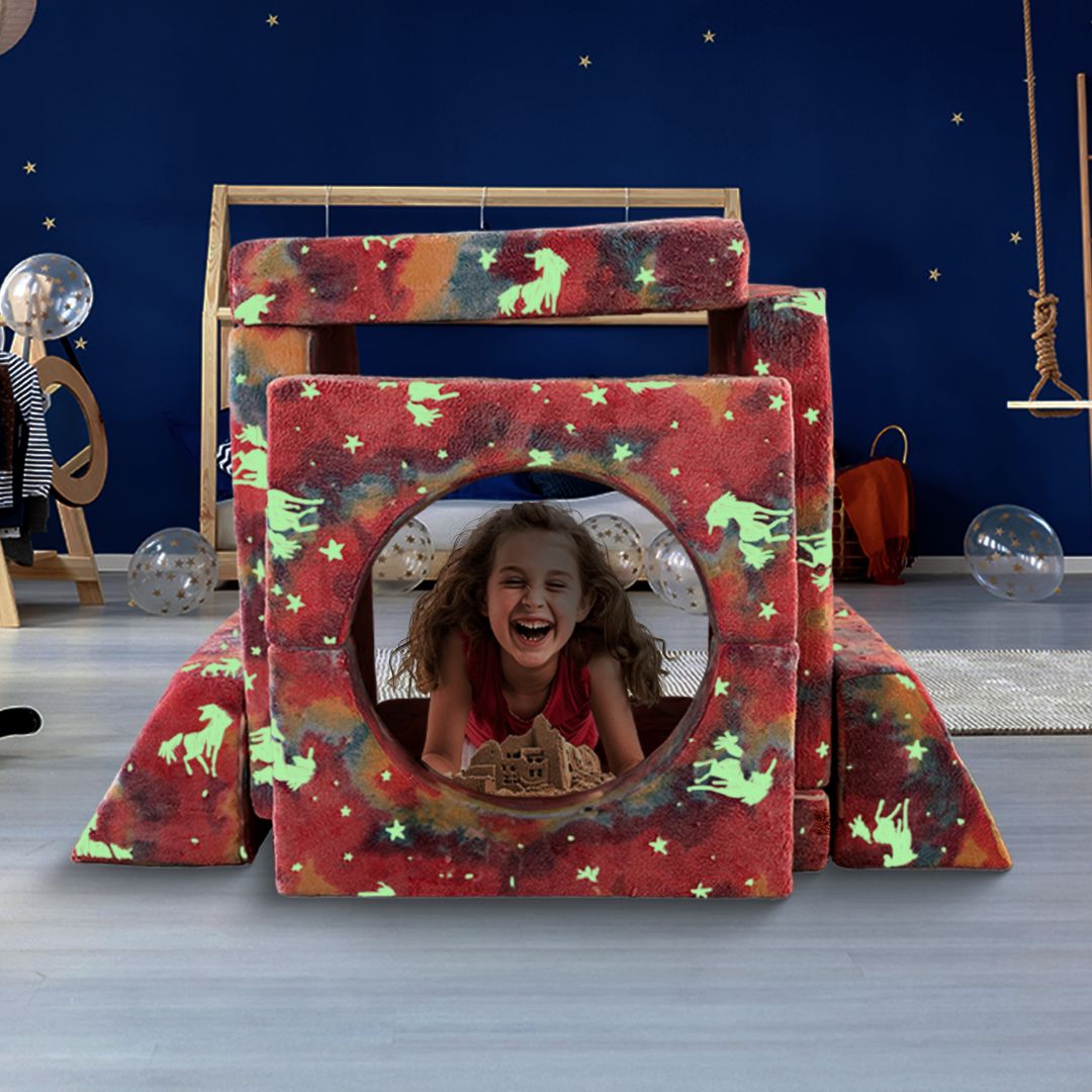 10 dalių modulinė sofa vaikams