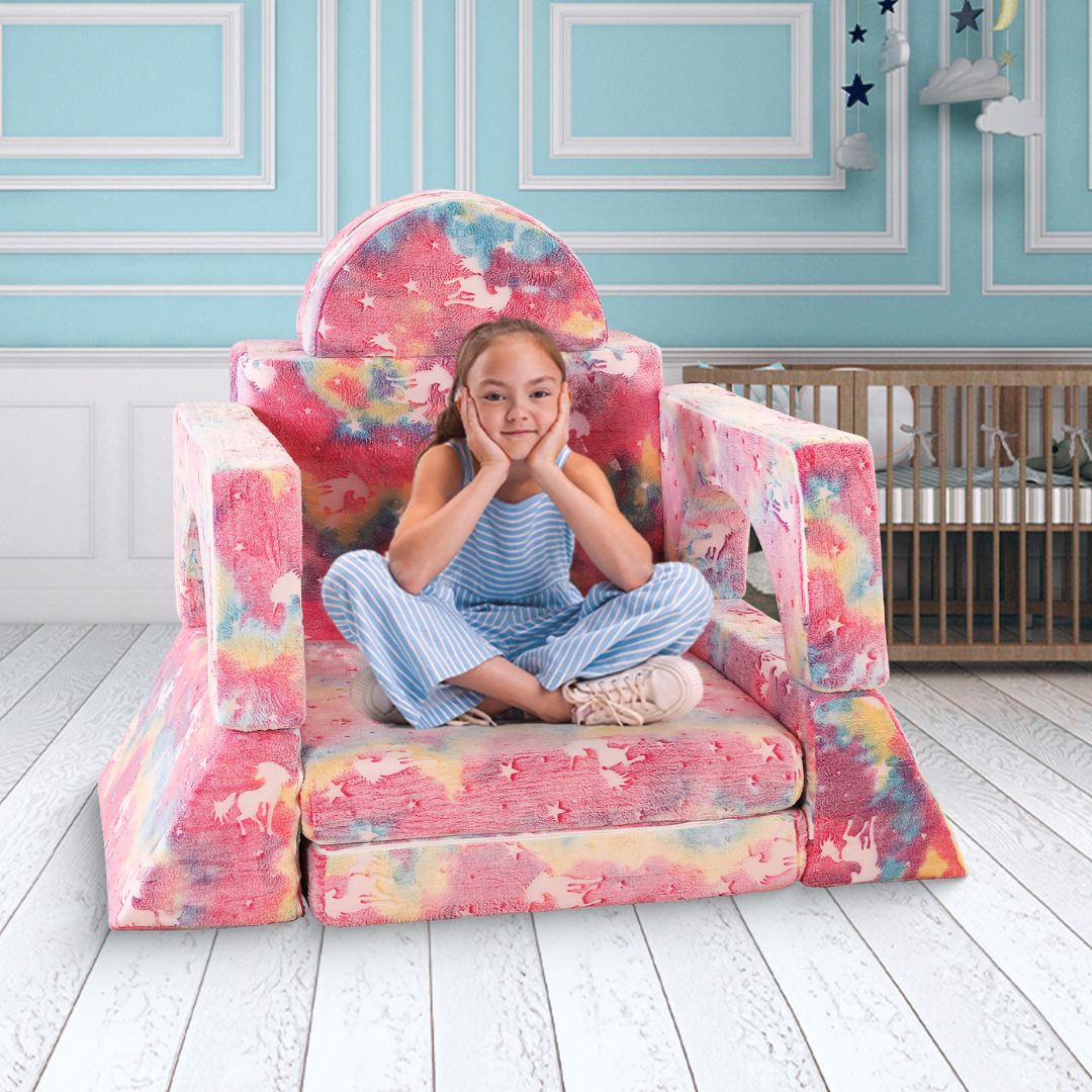 10 dalių modulinė sofa vaikams