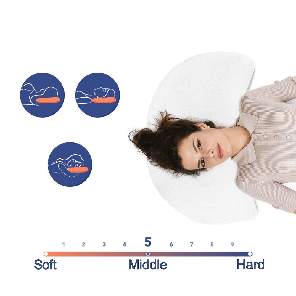 Mėnulio formos ergonominė pagalvė