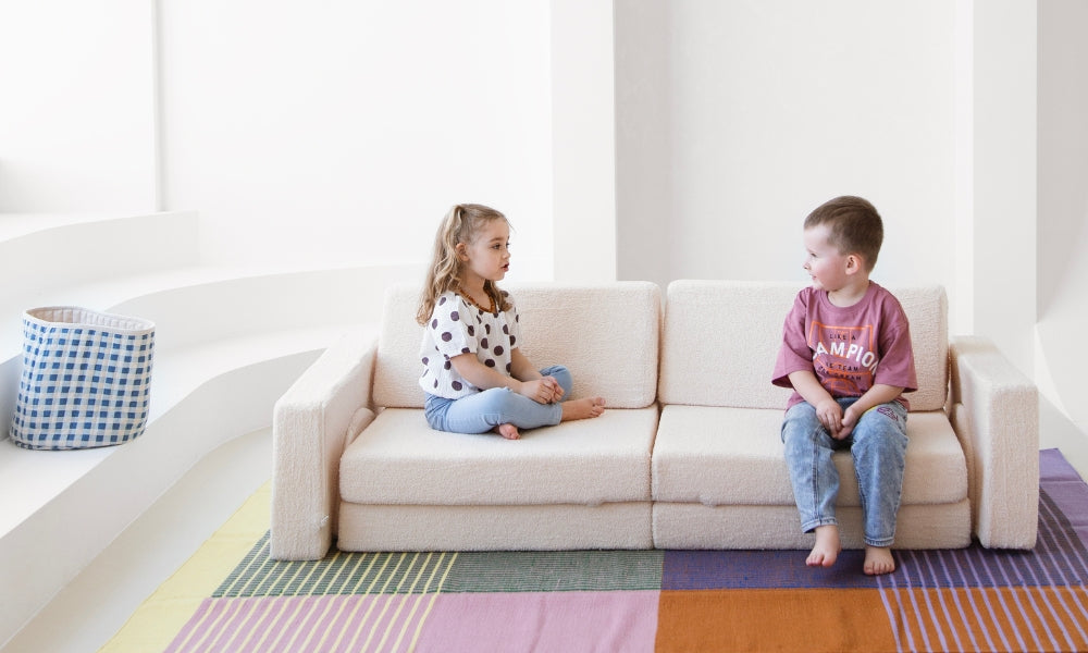 10 dalių modulinė sofa vaikams
