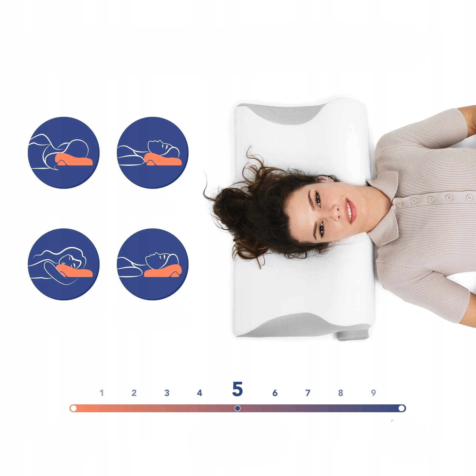 Reguliuojama kaklo pagalvė