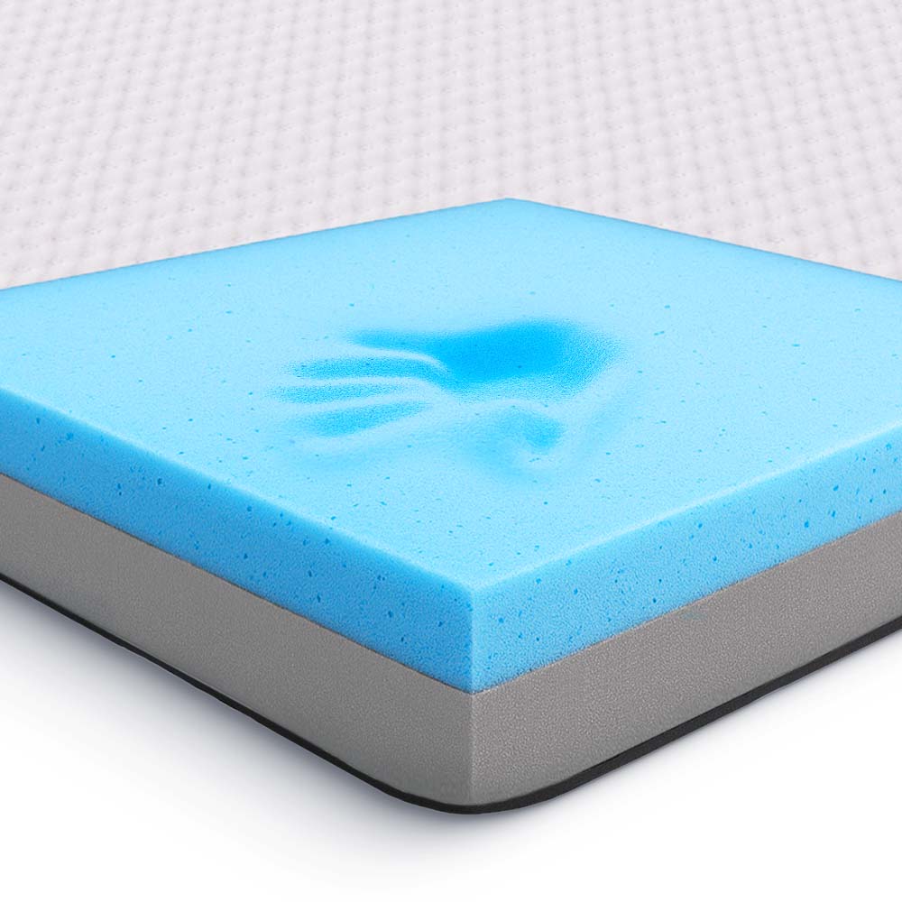 2 in 1 Dvipusis Komforto antčiužinis- Gelinis su tencelio užvalkalu