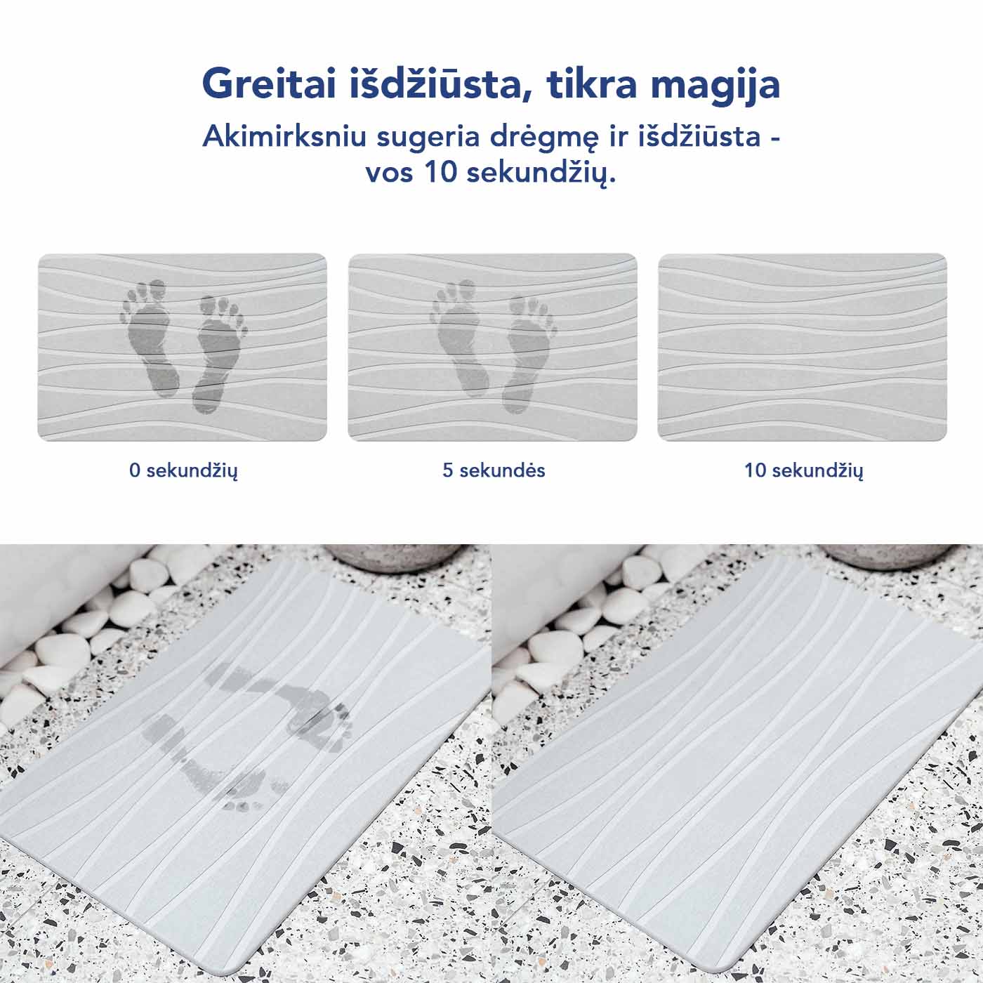 Diatomitinės žemės kilimėlis