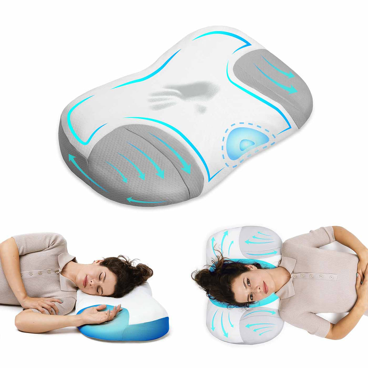 Pristaikanti ergonominė pagalvė