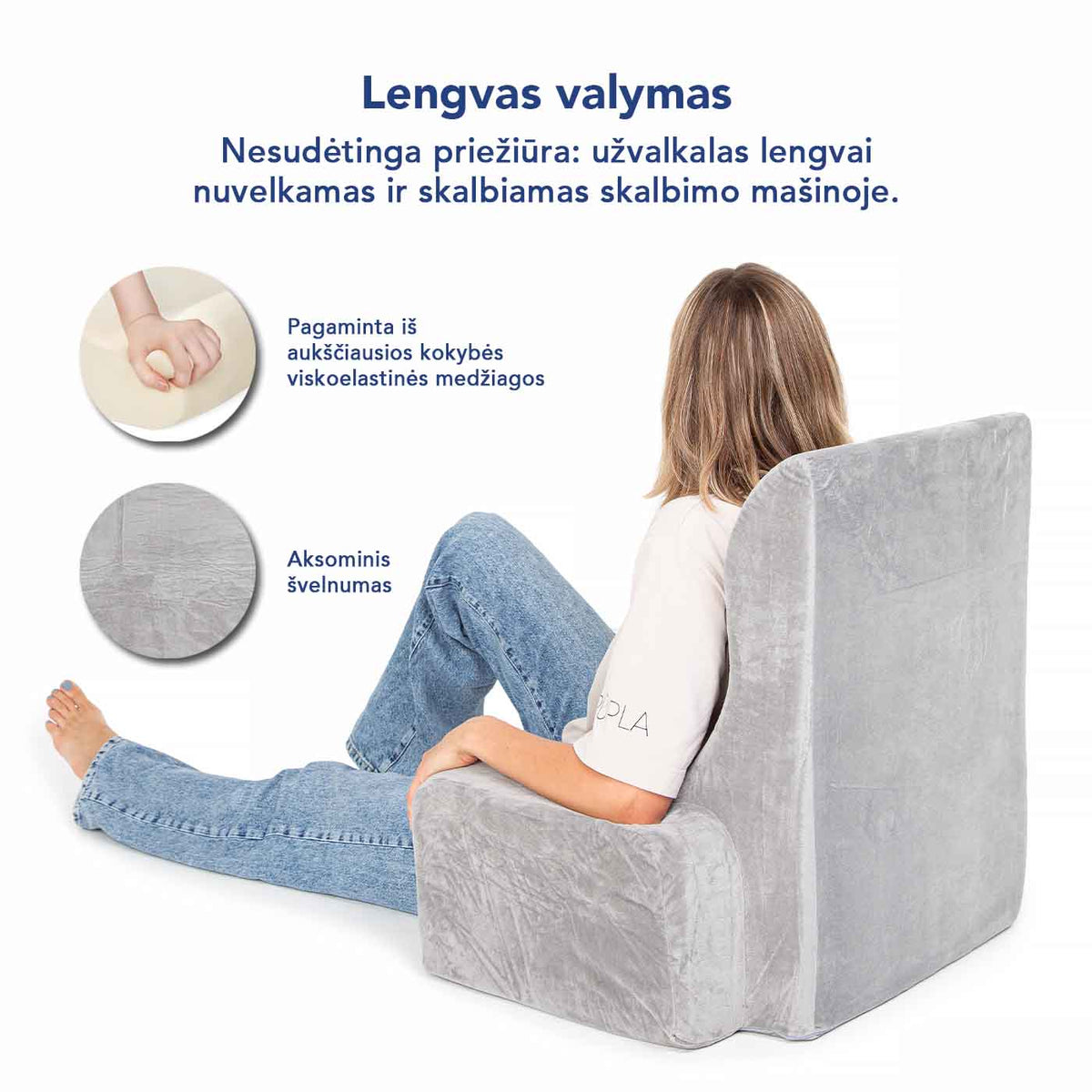 Atraminis fotelis ir pagalvė