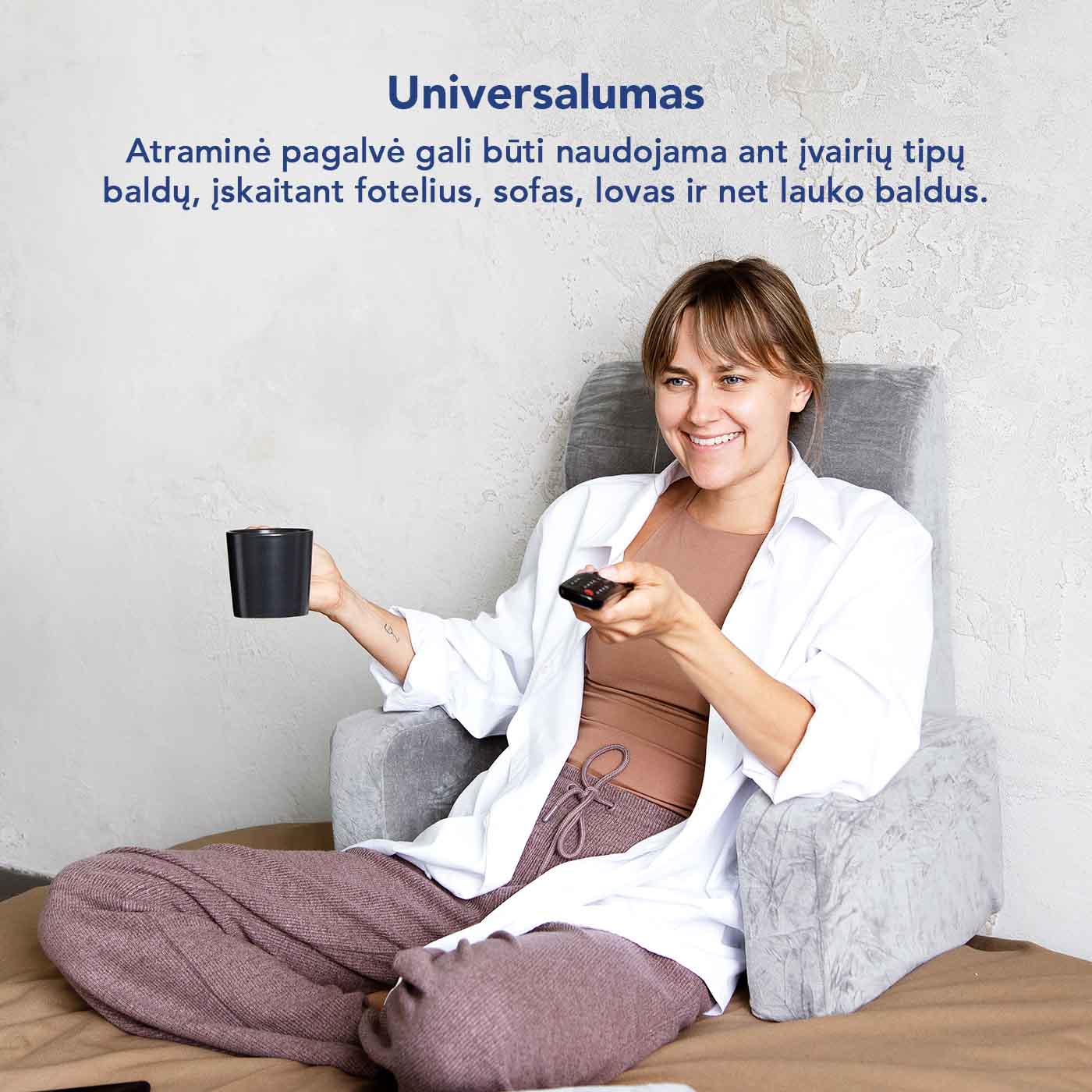 Atraminis fotelis ir pagalvė