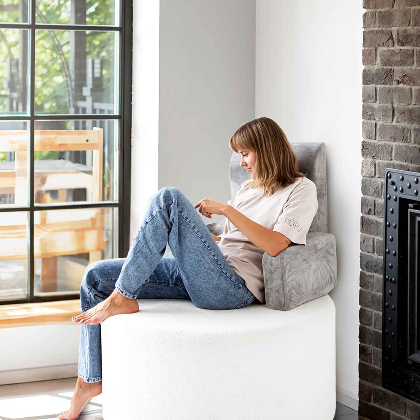 Atraminis fotelis ir pagalvė