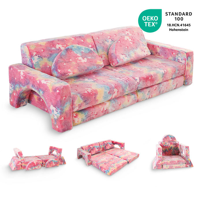 10 dalių modulinė sofa vaikams