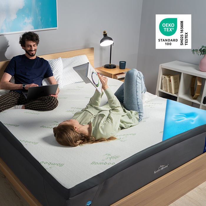 Premium Komforto Antčiužinis - Gelinis su bambuko užvalkalu