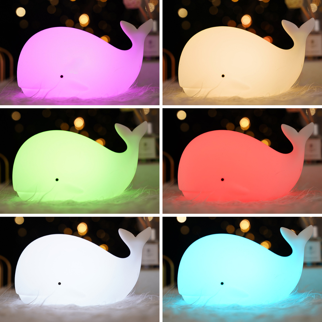 Naktinė lempa vaikams – banginukas