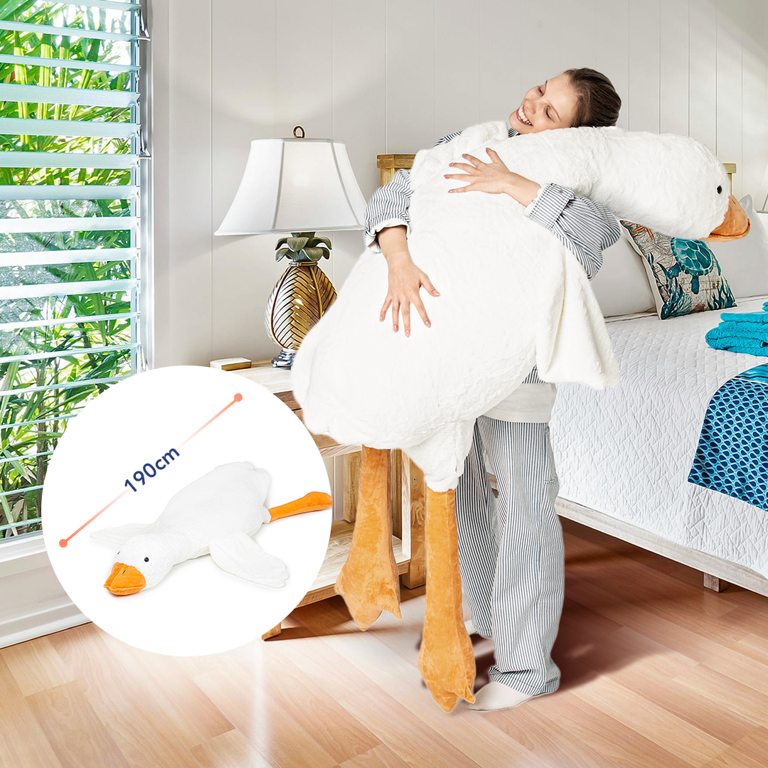 Didelė pliušinė žąsis 190cm