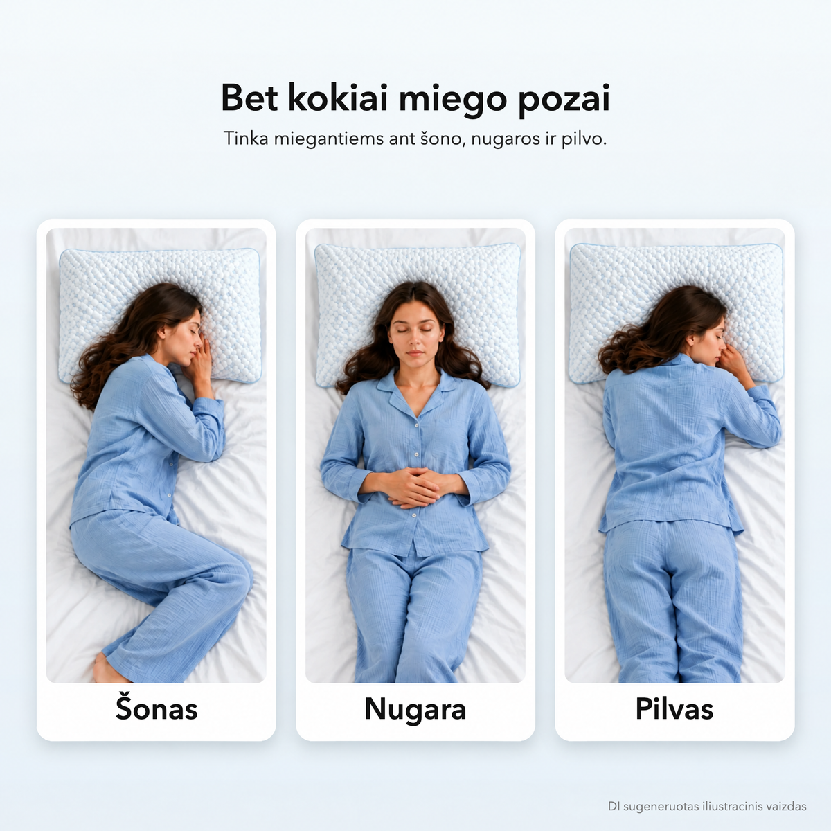 Cloud Pagalvė - Ergonominė Memory Foam